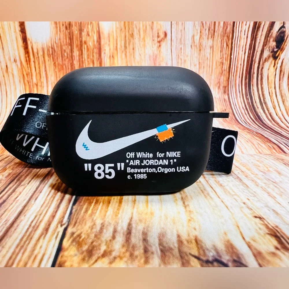 Nike OFF WHITE design Protective case for AirPods Pro 2: Black